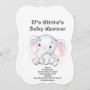 beautiful baby shower invitation for baby girl
