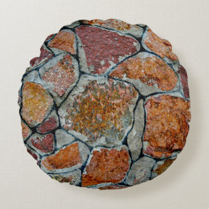 beautiful background texture with stoneabstract, a round cushion