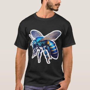 Beautiful Bahaus Blue Bee T-Shirt