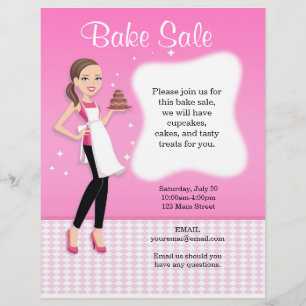 Beautiful Bake Sale Flyer personalised