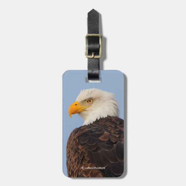 Beautiful Bald Eagle in a Tree Luggage Tag (Front Vertical)