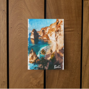 Beautiful Bali Indonesia Vintage Travel Postcard