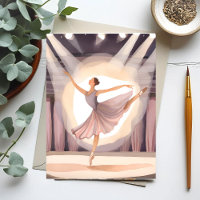 Beautiful Ballerina | Ballet Arts Dance Watercolor