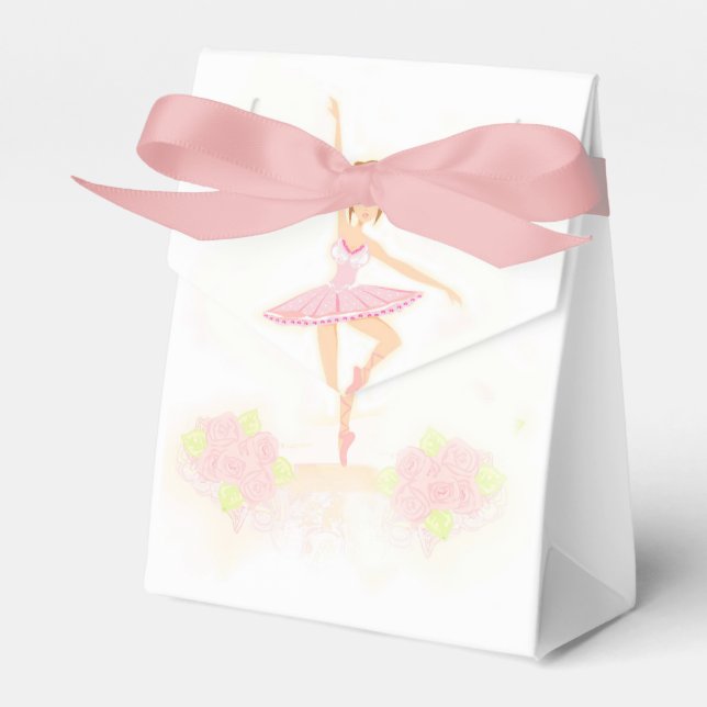 Beautiful ballerina  Favor Box (Front Side)