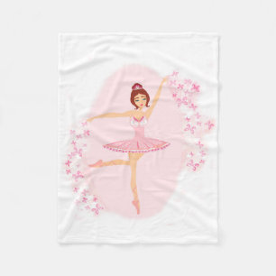 Beautiful ballerina  Fleece Blanket