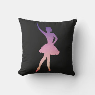 Beautiful ballerina girl dancing  cushion
