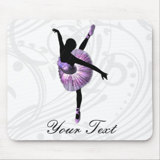 Beautiful Ballerina in purple Mouse Pad