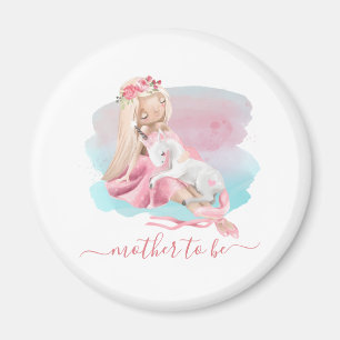 Beautiful Ballerina Mother to Be Magnet