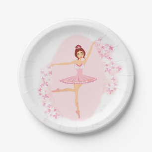 Beautiful ballerina Paper Plate