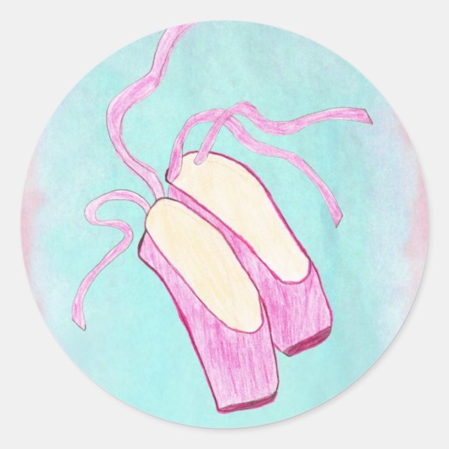 Beautiful Ballet Shoes Sticker (Front)