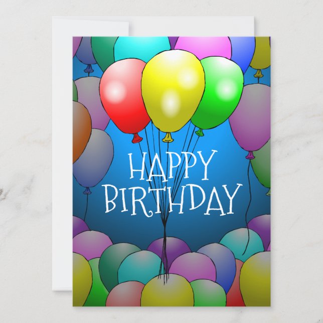 Beautiful Balloons in Different Colours (Front)