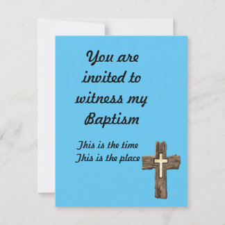 Beautiful Baptism Invite.  Invitation