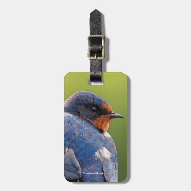 Beautiful Barn Swallow Luggage Tag (Front Vertical)
