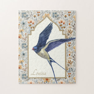 Beautiful Barn Swallow Vintage Jigsaw Puzzle