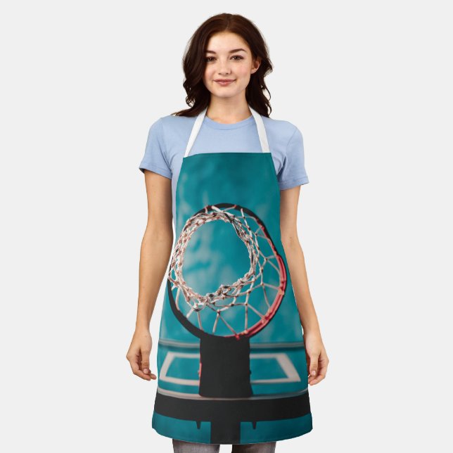 Beautiful Basketball Artwork Apron (Worn)