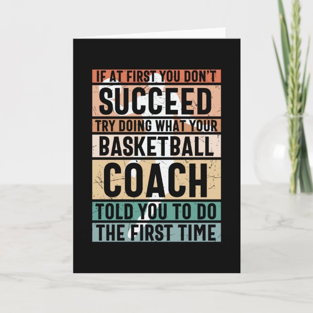 Beautiful Basketball Design Card (Front)