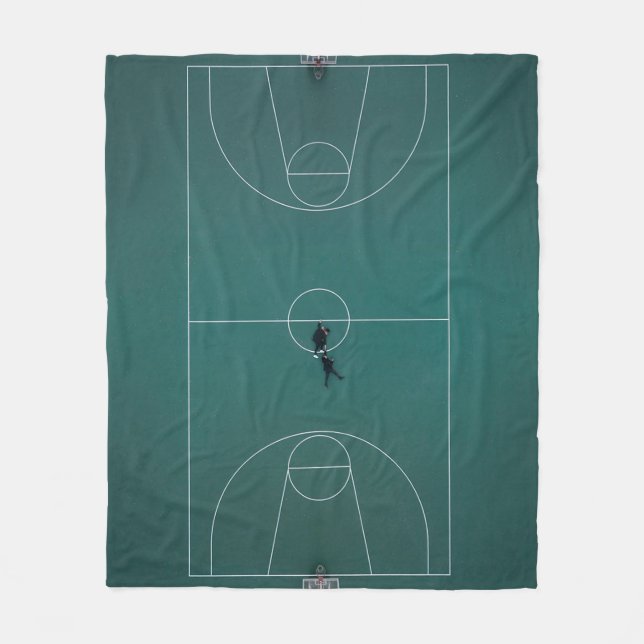 Beautiful Basketball Design Fleece Blanket (Front)