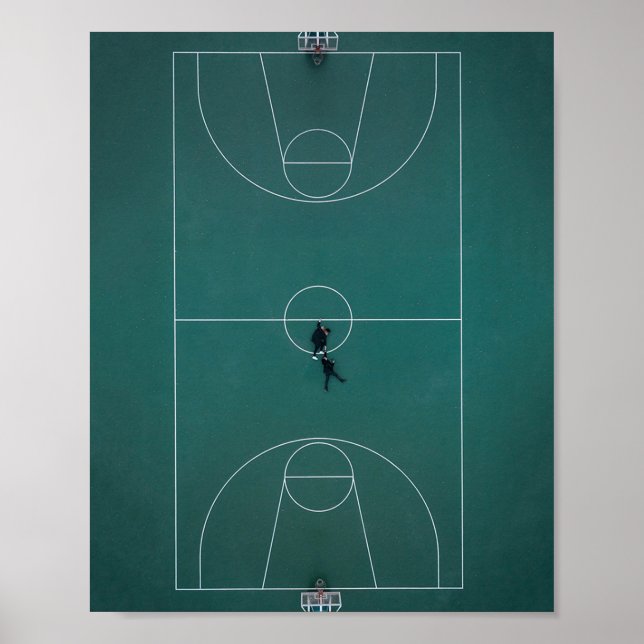 Beautiful Basketball Design Poster (Front)