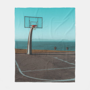 Beautiful Basketball Hoop Fleece Blanket