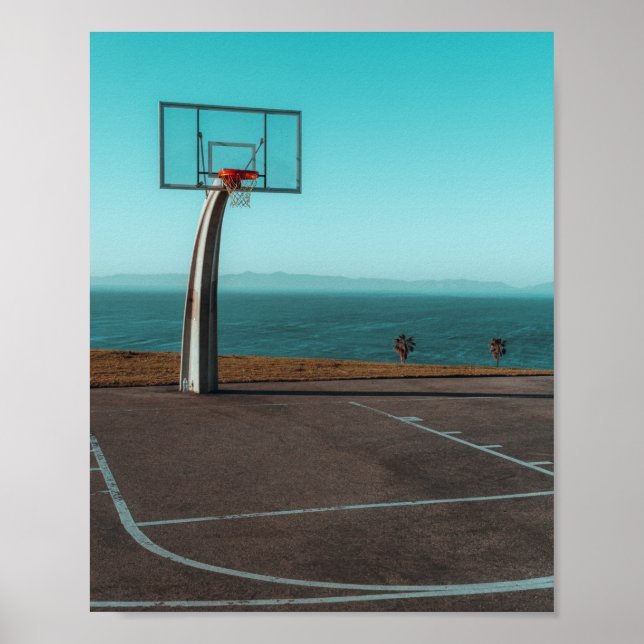 Beautiful Basketball Hoop Poster (Front)