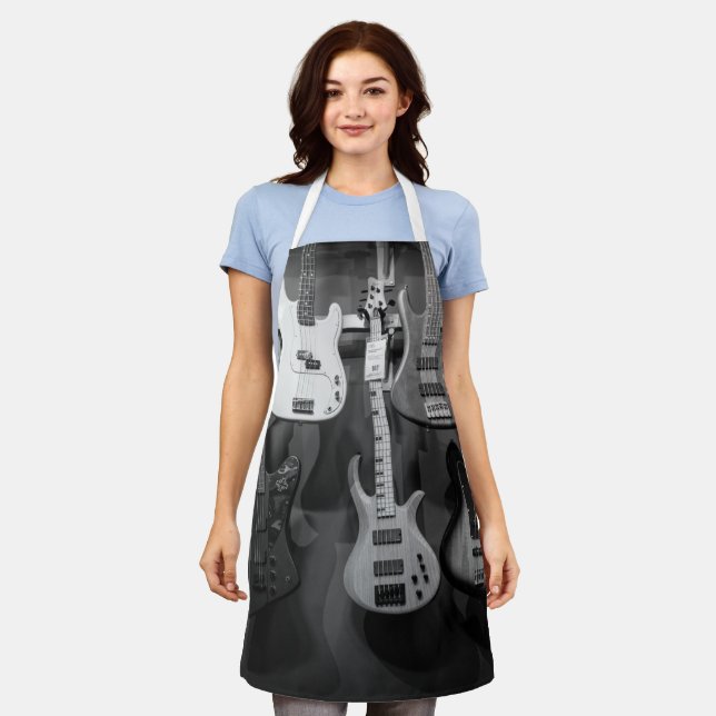 Beautiful Bass Guitar Apron (Worn)