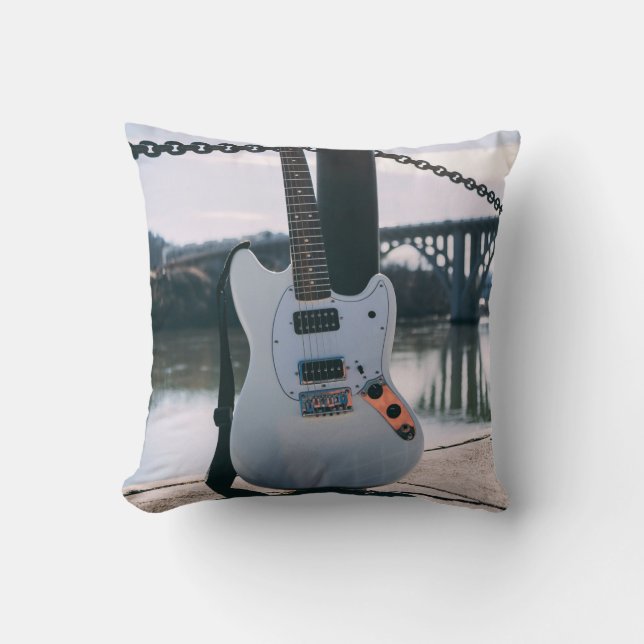 Beautiful Bass Guitar Cushion (Front)