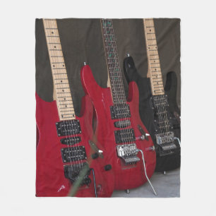 Beautiful Bass Guitar Fleece Blanket