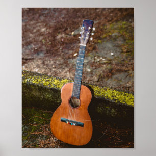 Beautiful Bass Guitar Poster