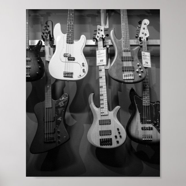 Beautiful Bass Guitar Poster (Front)