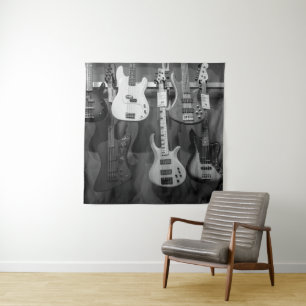 Beautiful Bass Guitar Tapestry