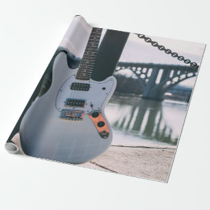 Beautiful Bass Guitar Wrapping Paper