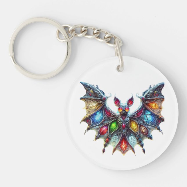 Beautiful Bat Key Ring (Front)