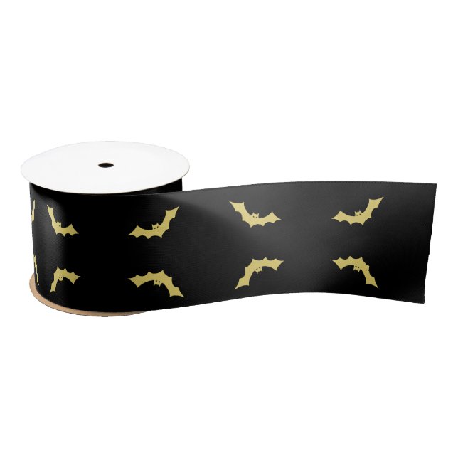 Beautiful Bat Ribbon by Poet Adiela Akoo Satin Ribbon (Spool)