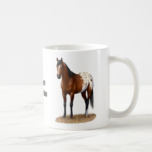 Beautiful Bay Appaloosa Horse Coffee Mug (Right)