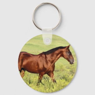 Beautiful Bay Horse Key Ring
