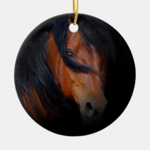Beautiful Bay Horse Ornament