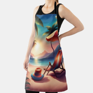 beautiful beach apron