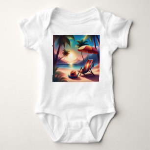 beautiful beach baby bodysuit