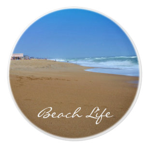 Beautiful Beach-Beach Life by Shirley Taylor Ceramic Knob