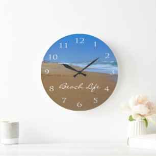 Beautiful Beach-Beach Life by Shirley Taylor Large Clock