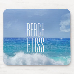 Beautiful Beach Bliss Classic Surf Sky Sun Mouse Pad