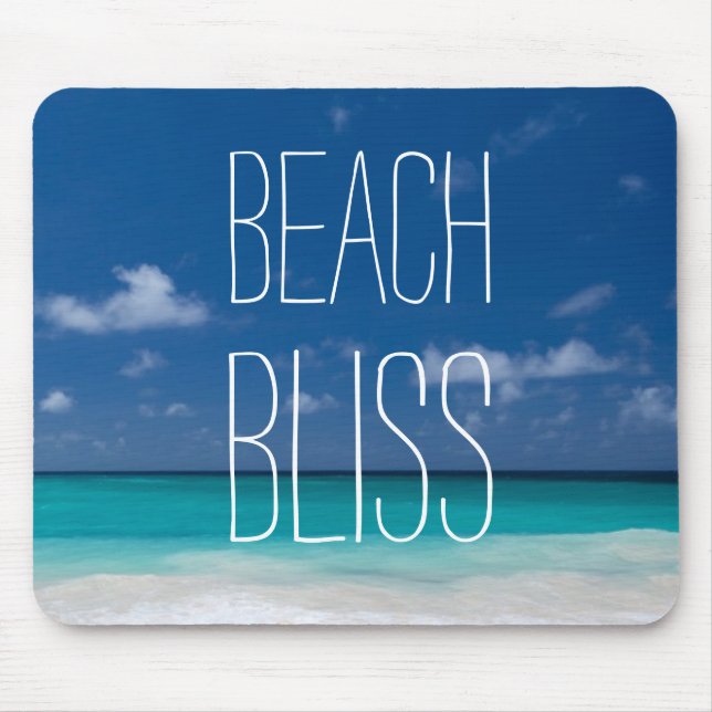 Beautiful Beach Bliss Mouse Pad (Front)