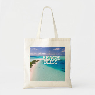 Beautiful Beach Bliss Reusable Tote Bag