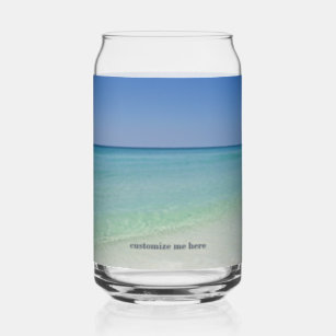 Beautiful Beach Business Customisable Ocean Can Glass