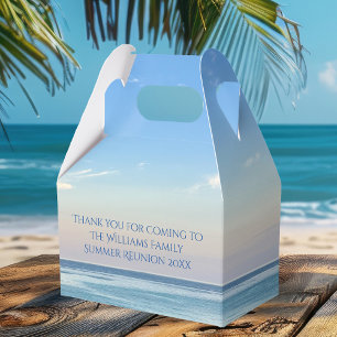 Beautiful Beach Event Custom Ocean Photography Favour Box