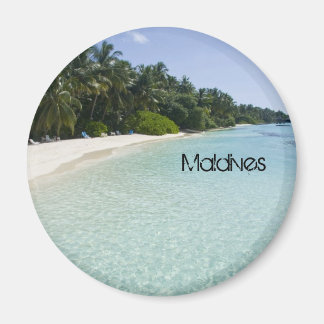 Beautiful beach in maldives magnet