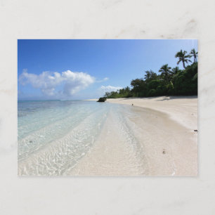 beautiful beach in Tonga Postcard