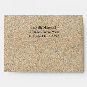 Beautiful Beach Invitation Envelope