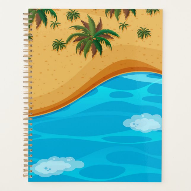 Beautiful Beach Landscape Planner (Front)