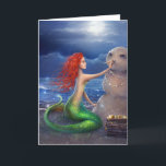 Beautiful Beach Mermaid Christmas Holiday Card<br><div class="desc">Looking for unique ideas and beautiful Christmas cards to send out this season to family and friends? If you are a mermaid lover (or want to send something special to the mermaid lovers in your life), you'll fall in love with these magical coastal beach holiday cards that can be personalised...</div>